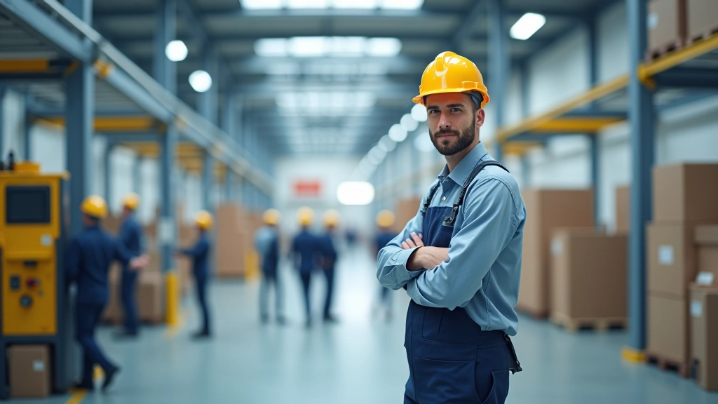 Moderní průmyslová zařízení v evropské lokalitě s automatizací a logistickou infrastrukturou